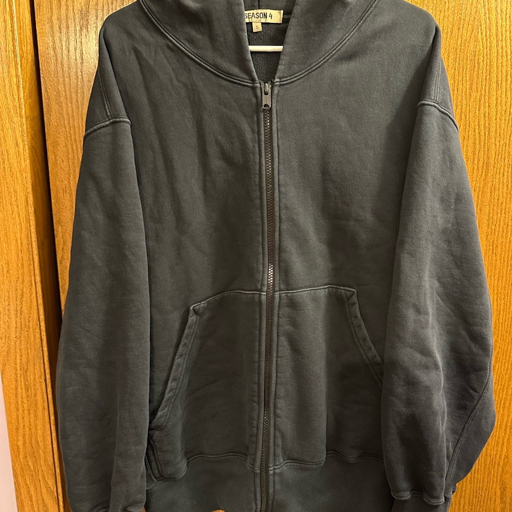 Yeezy “Bat Man” Season 4 Men's Black Hoodie Jacket
